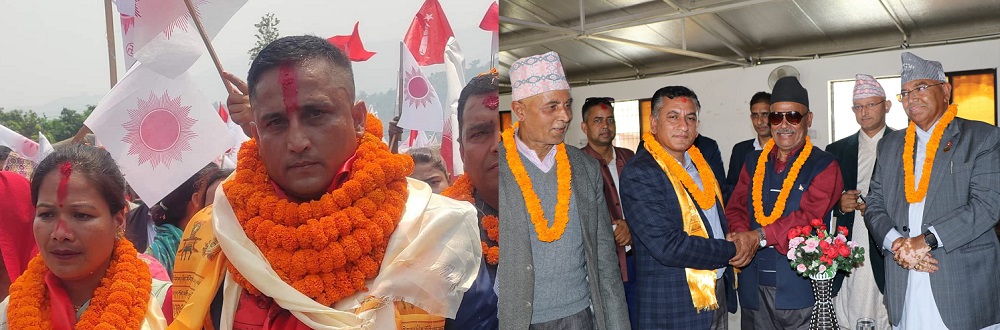 काभ्रेको नमोबुद्ध र पाँचखालमा एमालेका उम्मेदवारले गराए मनोनयन दर्ता